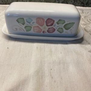 pfaltzgraff butter dish vintage
